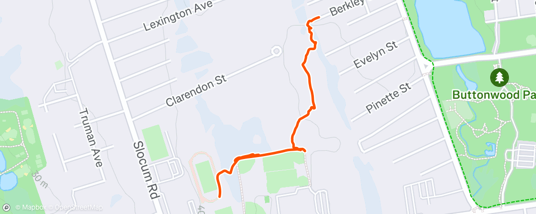 Map of the activity, Lunch Hike