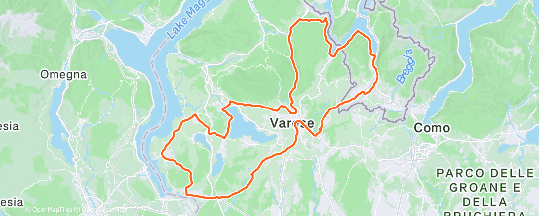 Map of the activity, Giro al freddo