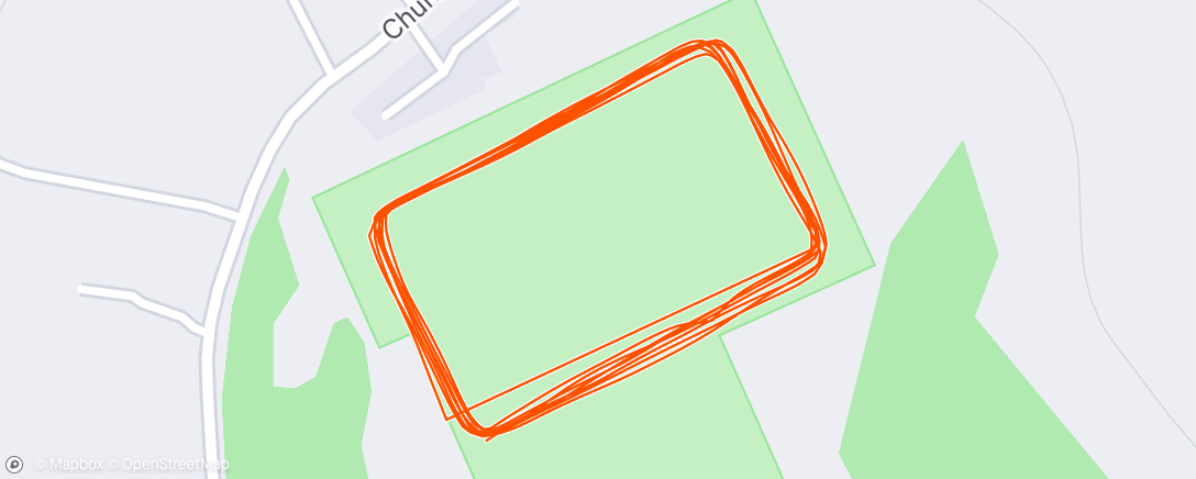 Map of the activity, Afternoon Run