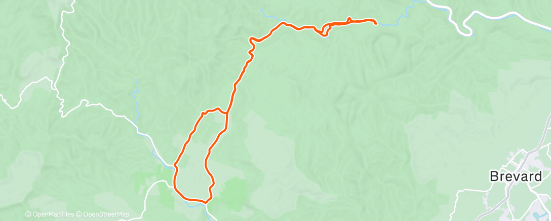 Map of the activity, Afternoon Ride