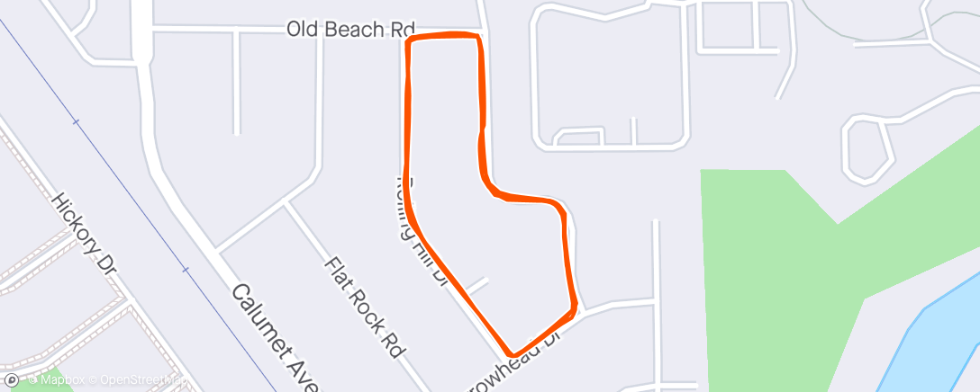 Map of the activity, Lunch Run