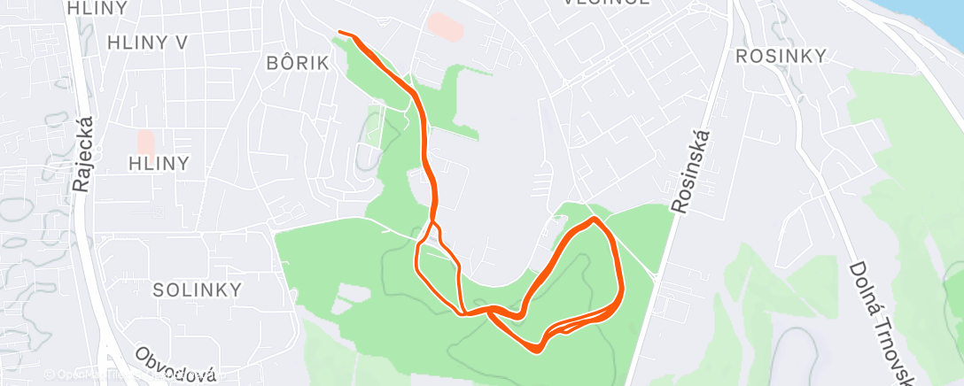 Карта физической активности (Afternoon Run)