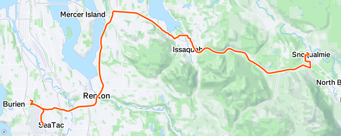 Map of the activity, Lunch Run