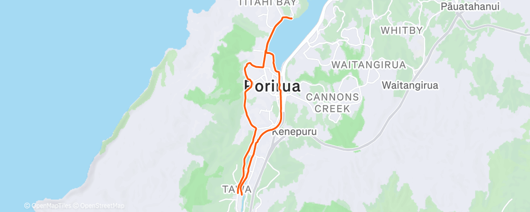 Map of the activity, Morning Run