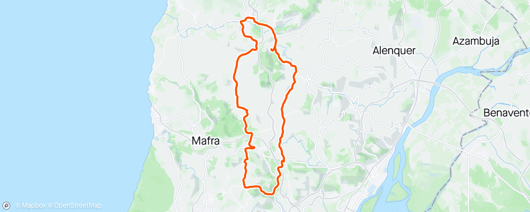 Mapa de la actividad, Volta de bicicleta matinal