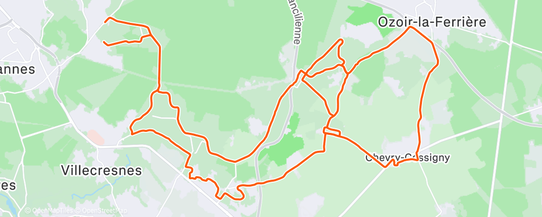 Map of the activity, Seb Cyclisme