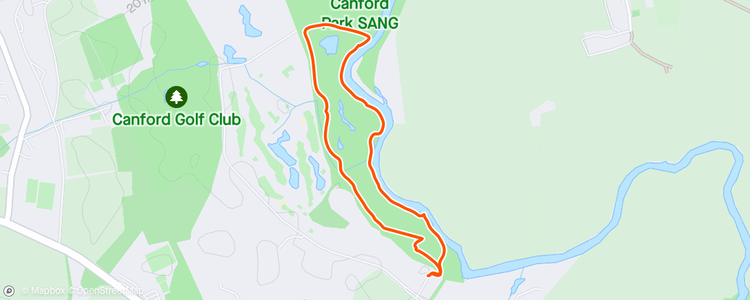 Map of the activity, Canford SANG