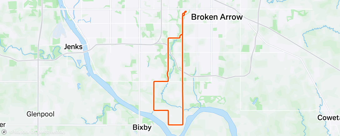 Map of the activity, Morning Ride
