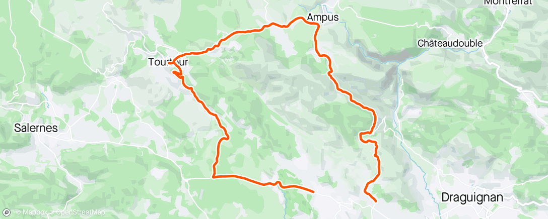 Map of the activity, Route avec M.T. Écourtée par la pluie 🥶🥶🥶