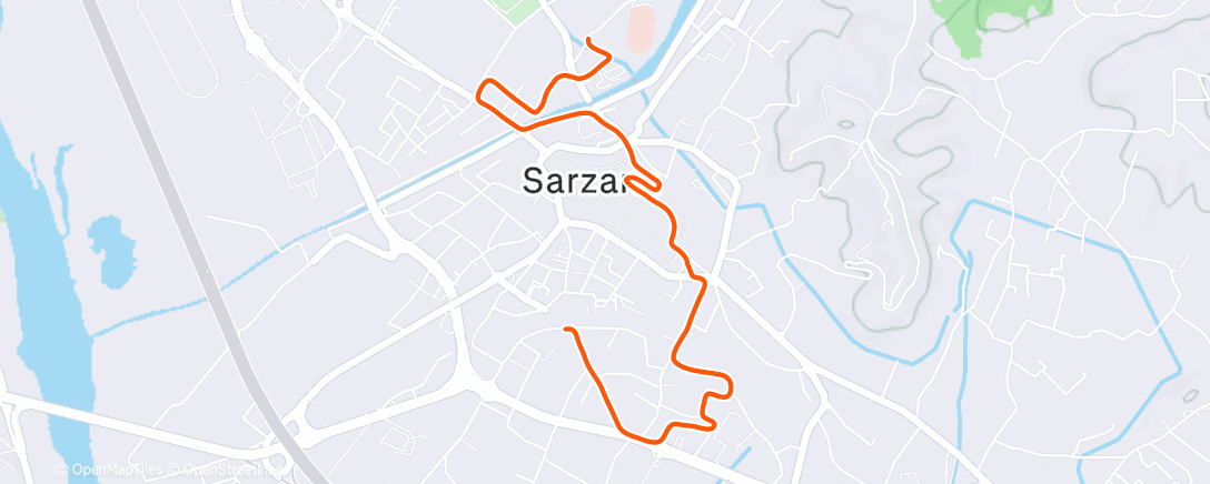 Map of the activity, Camminata mattutina