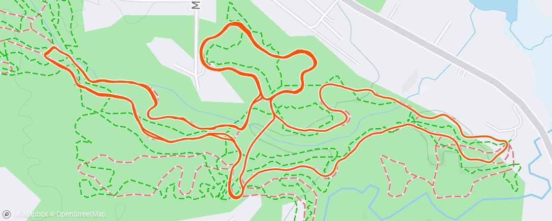 Map of the activity, Afternoon Nordic Ski