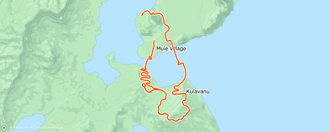 活动地图，Zwift - Mountain Route in Watopia