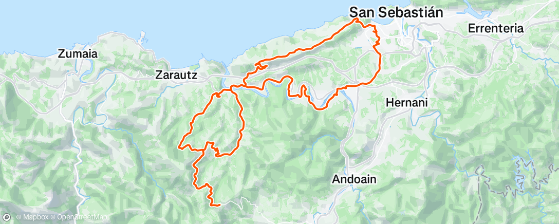 Map of the activity, Afternoon Ride