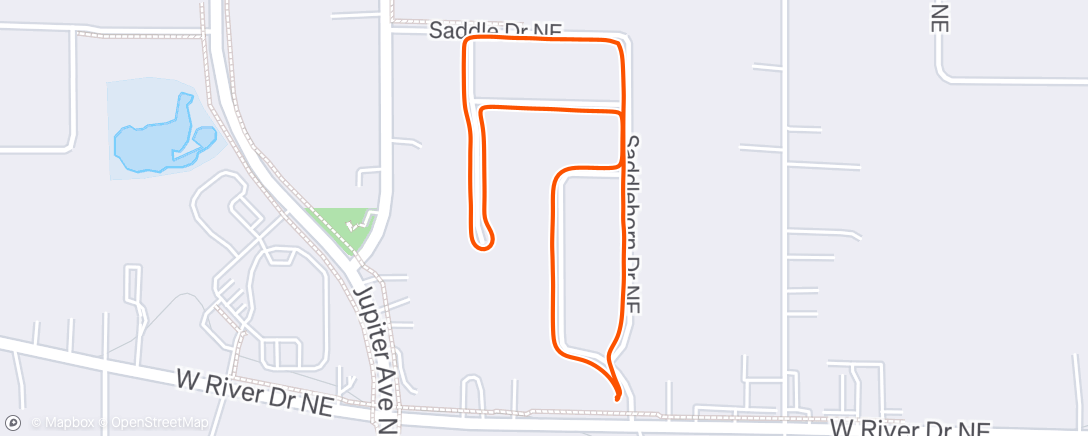 Map of the activity, Morning Walk