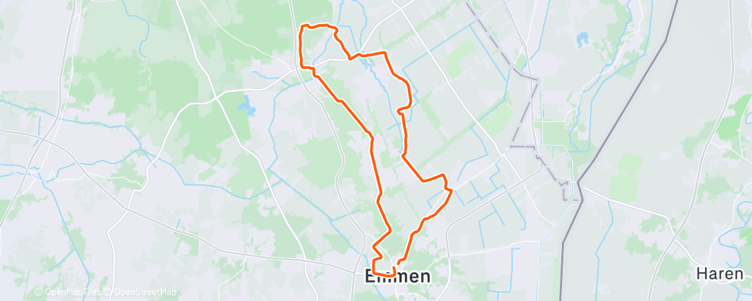 Map of the activity, Wielersport