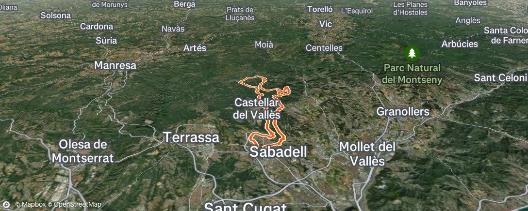 Map of the activity, Gravel casolà