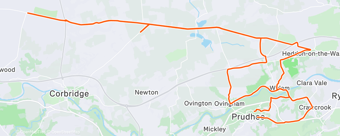 Map of the activity, Morning Ride