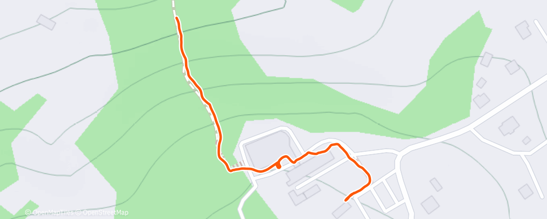 Map of the activity, Lunch Hike