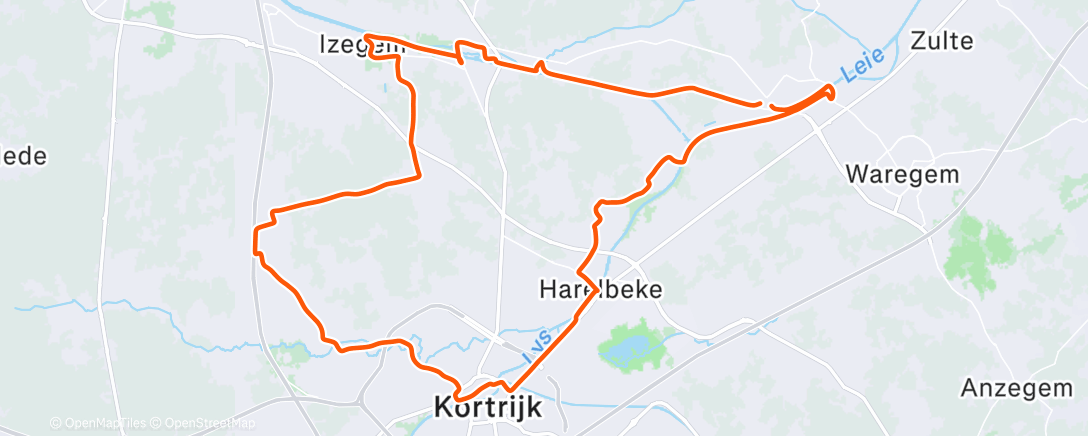 Map of the activity, Direct de 0 weg