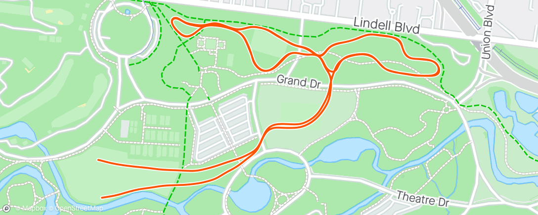 Map of the activity, Forest Park XC