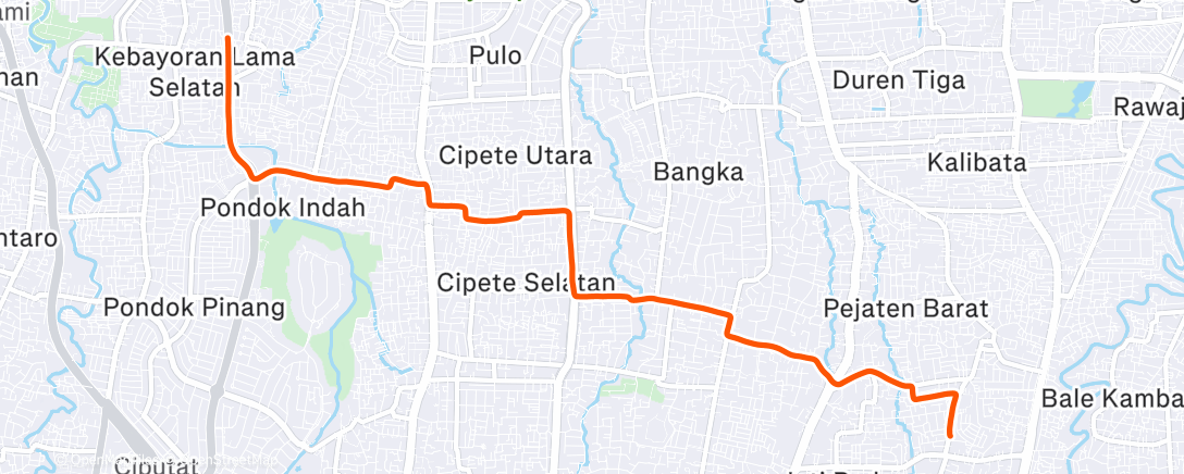 Map of the activity, Afternoon Ride