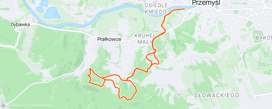 Map of the activity, Ala Jakub Kuśmider Trail Run