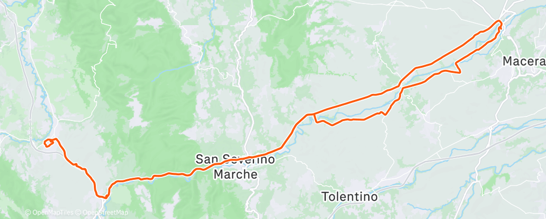 Map of the activity, Chiacchiere natalizie 🎄🚴🏻‍♀️