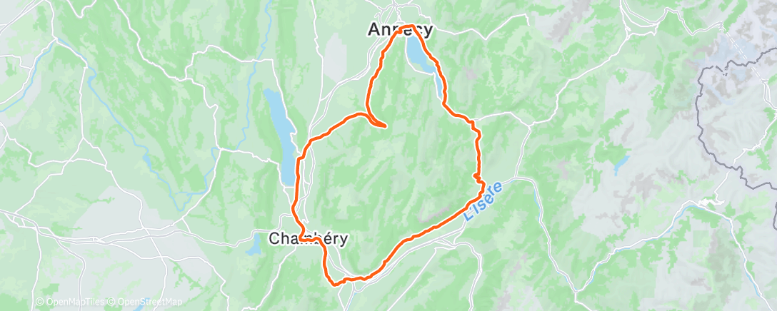 Mapa de la actividad (Tour des Bauges ⭐️⭐️⭐️)