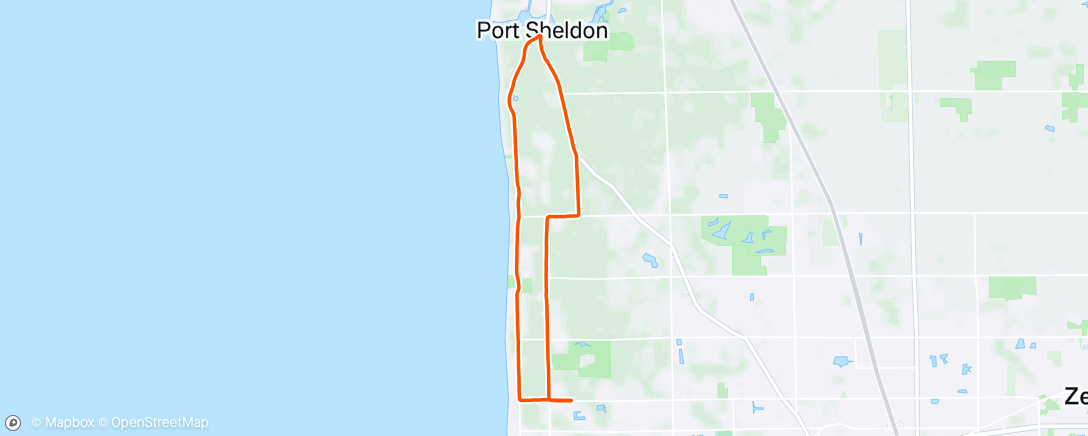 Map of the activity, Lunch Ride