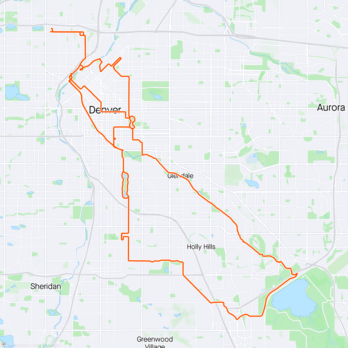 Map of the activity, Urban Ramble 🌇
