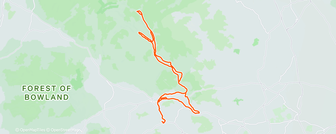Map of the activity, Morning Ride
