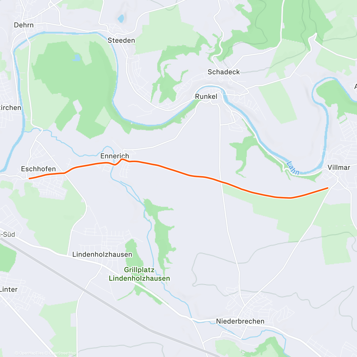 Map of the activity, Wanderung am Nachmittag