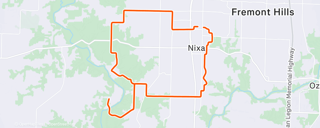 Map of the activity, Morning Ride