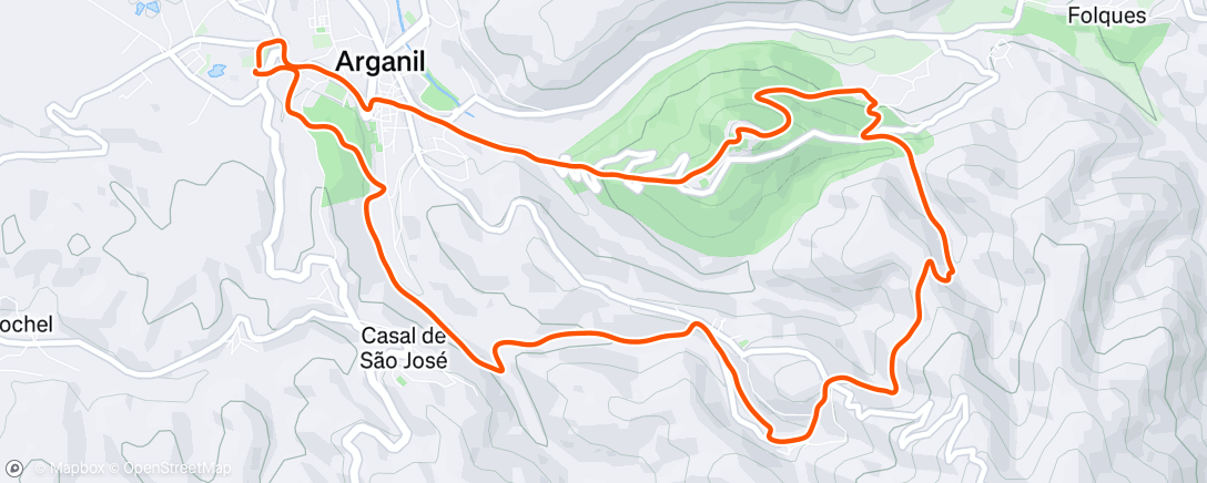 Map of the activity, Picos do Açor