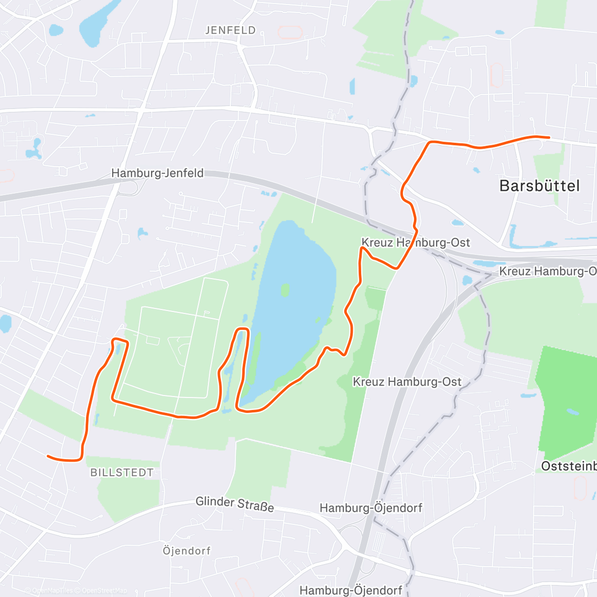 Map of the activity, Mittagspaziergang