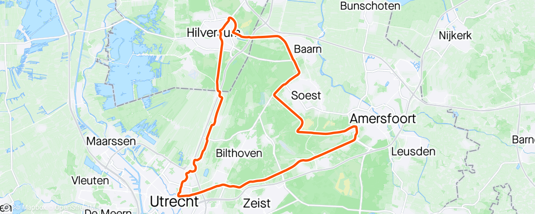 Map of the activity, Rondje Utrecht
