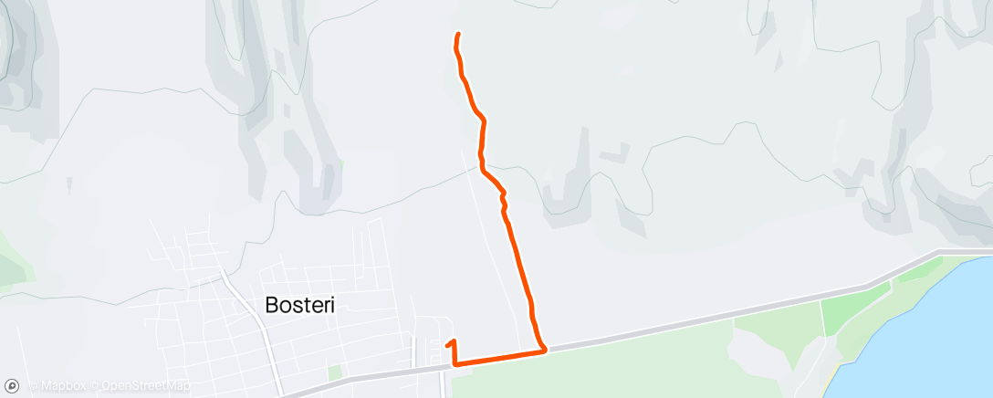 Map of the activity, Uphill recovery