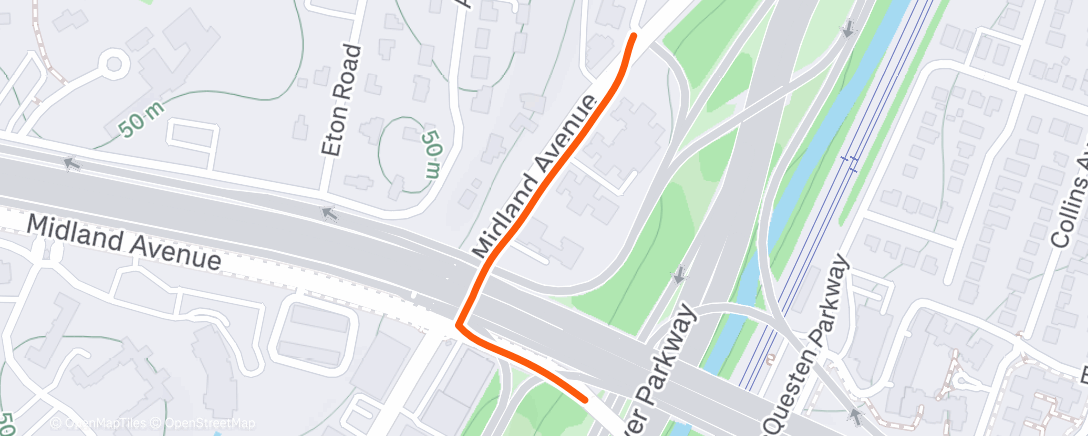 Map of the activity, Morning Walk