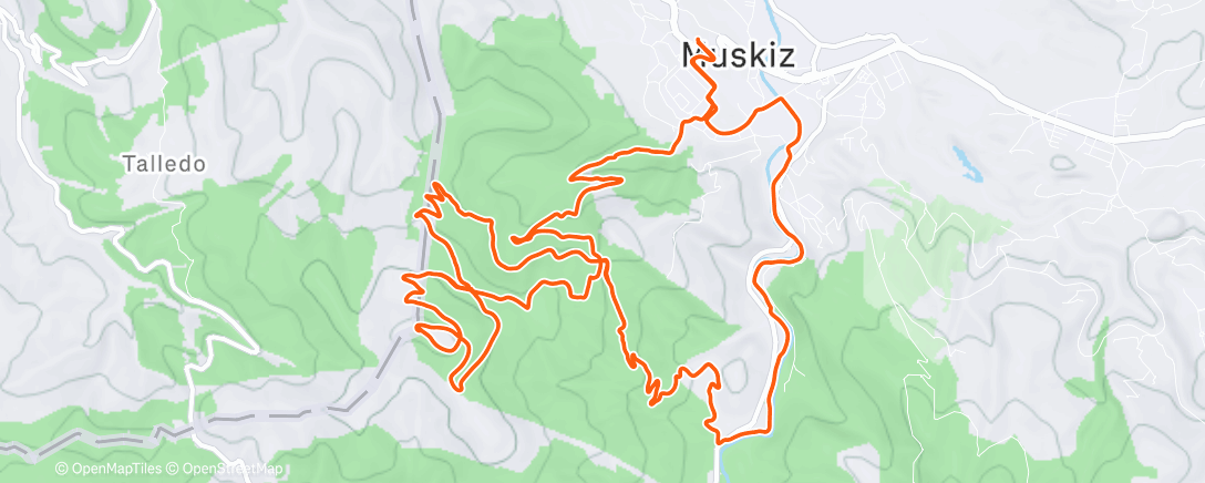 Map of the activity, Mtb con las escuelas 😁