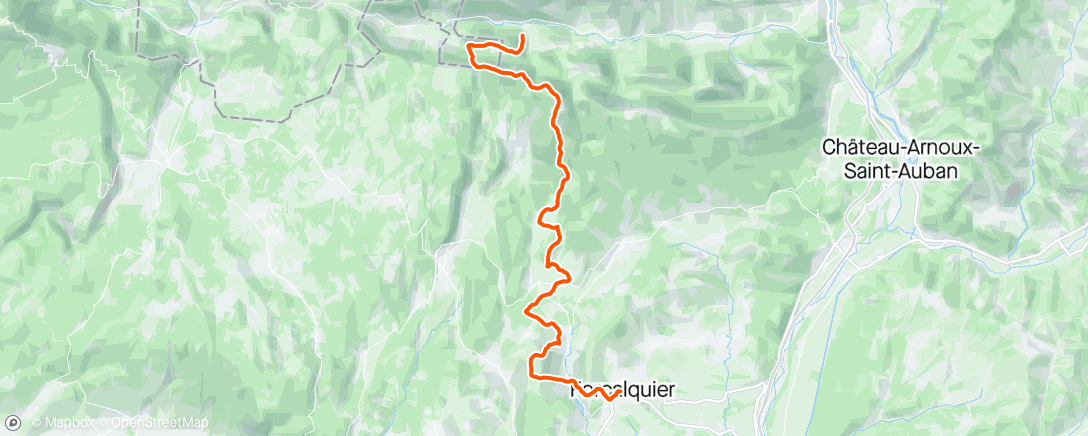 アクティビティ「Trail de haute Provence(dans la douleur 😅)」の地図