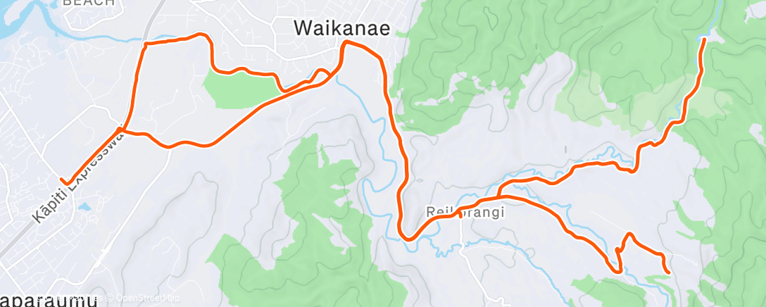 Map of the activity, Morning Ride