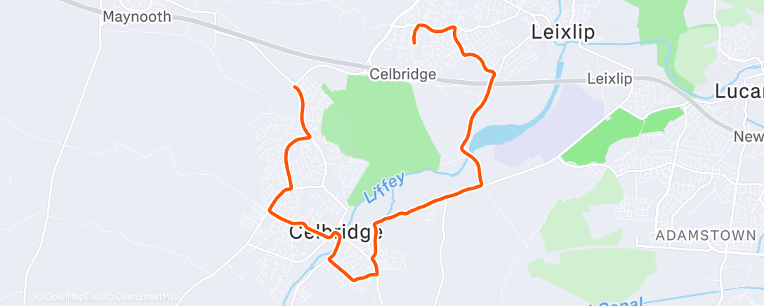 Map of the activity, Tempo - 4, 3, 2