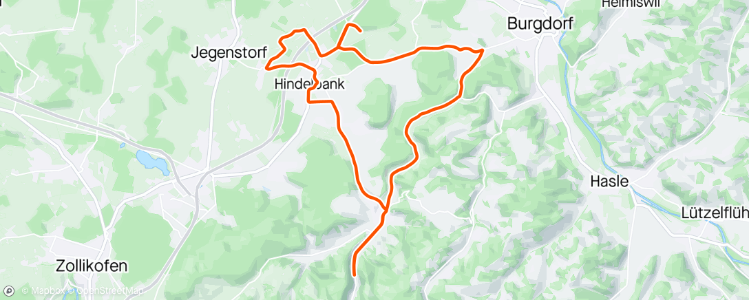 Map of the activity, Test Ride