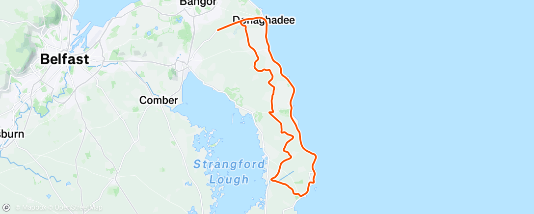 Map of the activity, Morning Ride