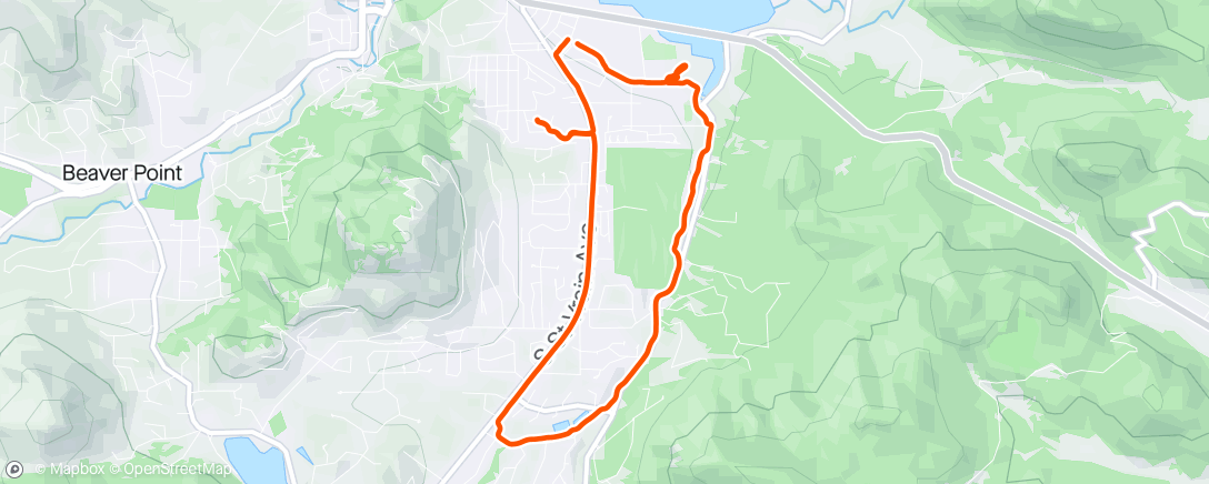 Map of the activity, Single speed rip around town