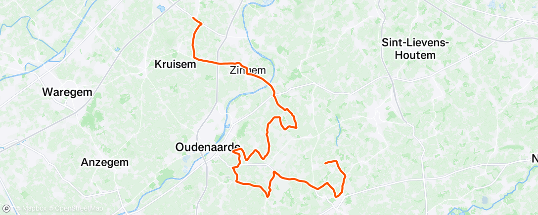 Map of the activity, Morning Ride