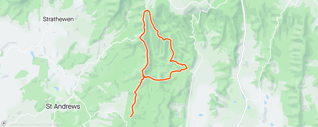 Map of the activity, Kinglake Roller Coaster