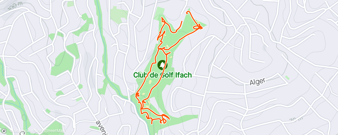 Map of the activity, Ochtend Golf