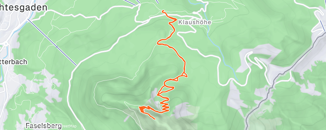 Map of the activity, Zügig Kehlstein bei mageren Bedingungen