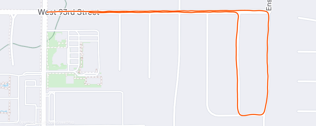 Map of the activity, Morning Run
